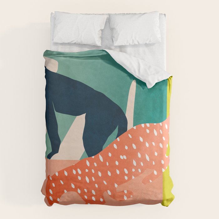 tropical cats Duvet Cover Gallery Image 1