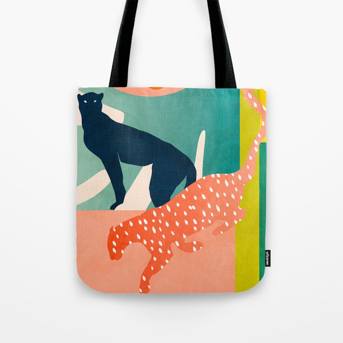 tropical cats Tote Bag Gallery Image 1