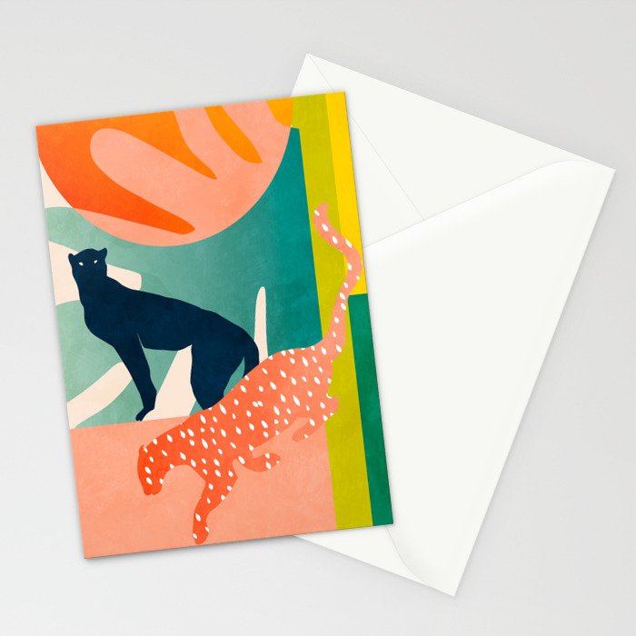 tropical cats Stationery Card Gallery Image 2