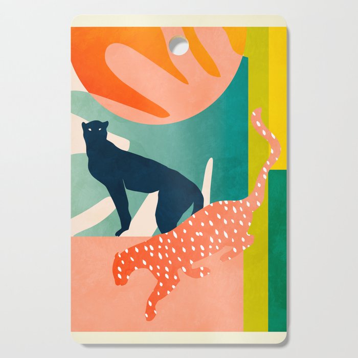 tropical cats Cutting Board Gallery Image 1