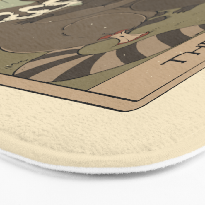 The Lovers - Raccoons Tarot Bath Mat Gallery Image 3
