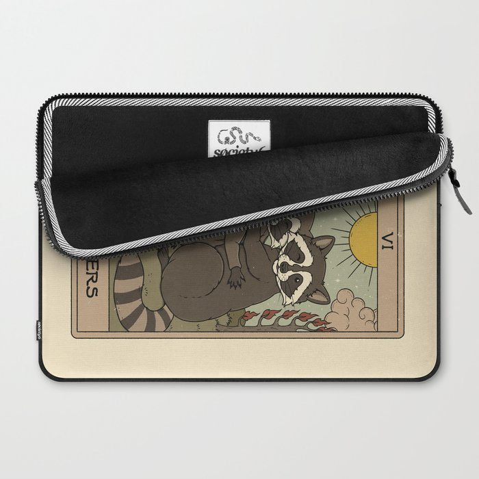 The Lovers - Raccoons Tarot Laptop Sleeve Gallery Image 2
