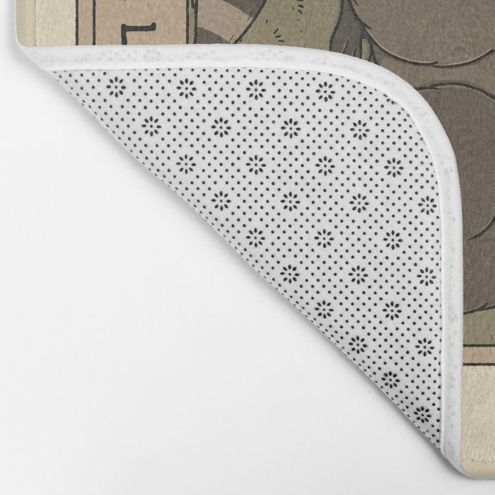 The Lovers - Raccoons Tarot Bath Mat Gallery Image 2