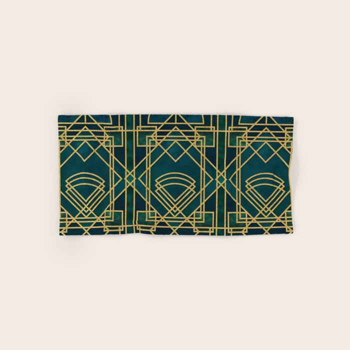 Art Deco Elegant Gatsby Style Bath Towel Gallery Image 1
