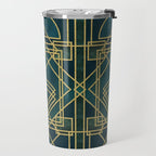 Art Deco Elegant Gatsby Style Travel Mug Gallery Image 2