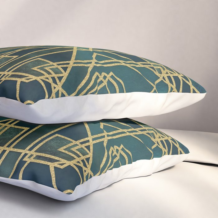Art Deco Elegant Gatsby Style Pillow Sham Gallery Image 3