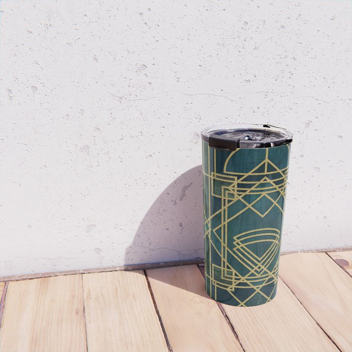 Art Deco Elegant Gatsby Style Travel Mug Gallery Image 4