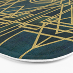 Art Deco Elegant Gatsby Style Bath Mat Gallery Image 3