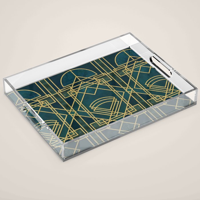 Art Deco Elegant Gatsby Style Acrylic Tray Gallery Image 1