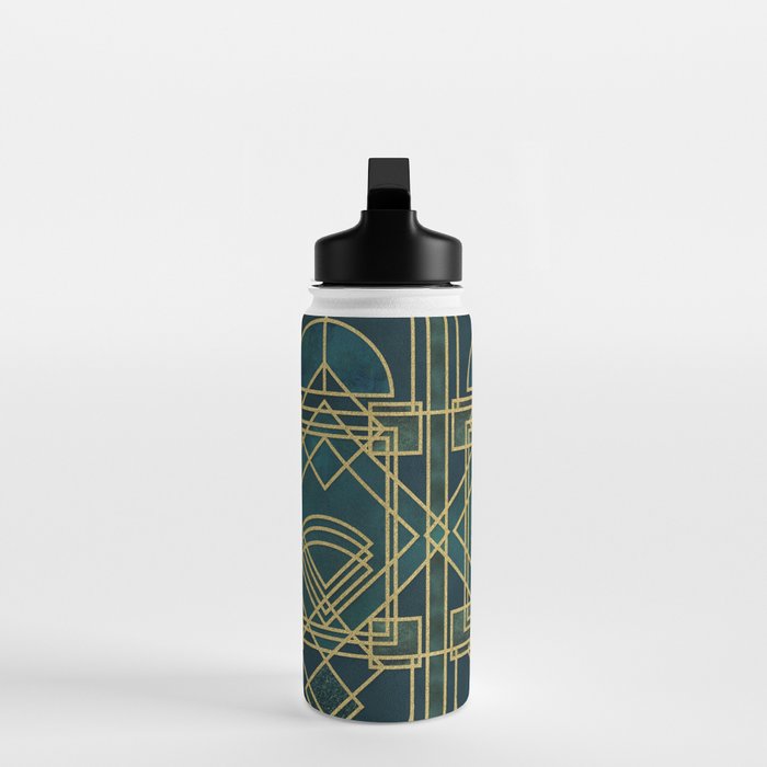 Art Deco Elegant Gatsby Style Water Bottle Gallery Image 3