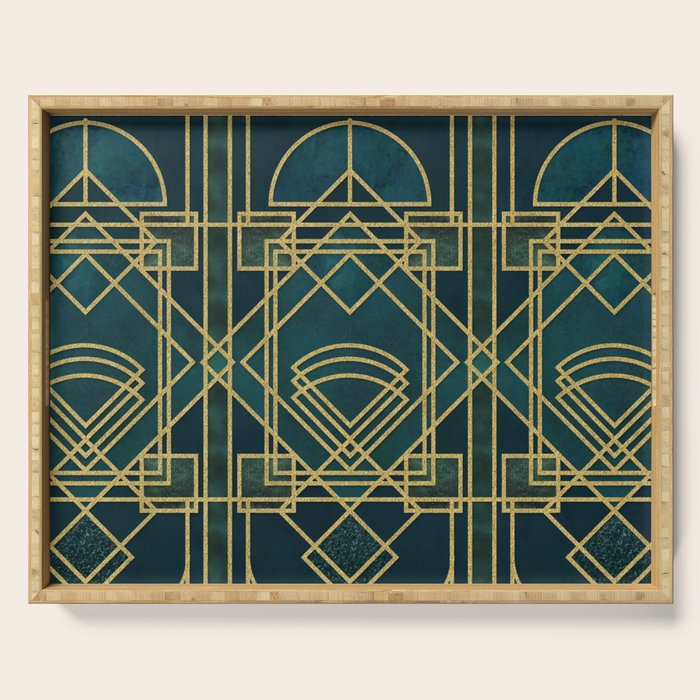 Art Deco Elegant Gatsby Style Serving Tray Gallery Image 1