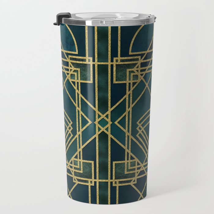 Art Deco Elegant Gatsby Style Travel Mug Gallery Image 3