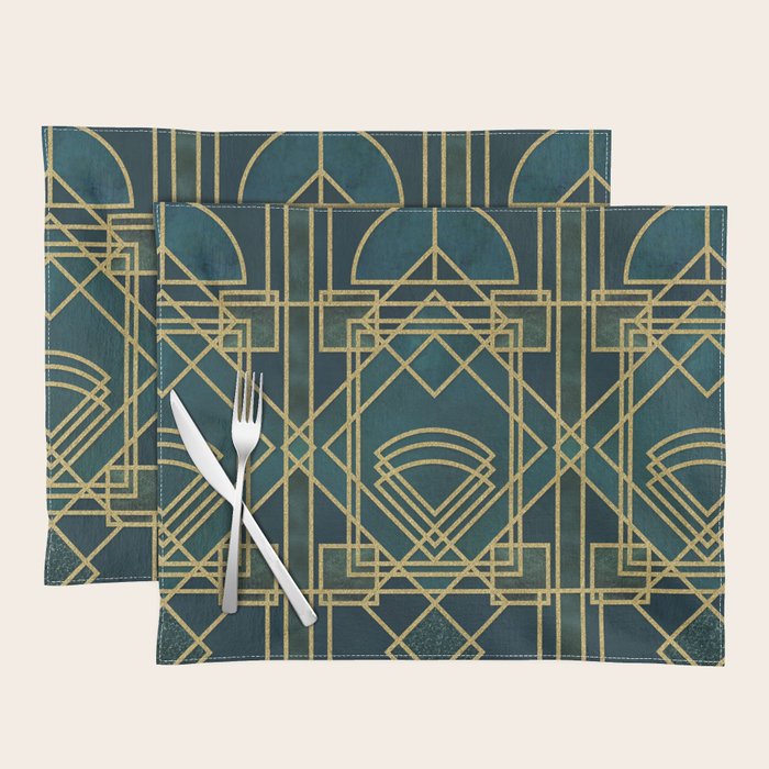 Art Deco Elegant Gatsby Style Placemat