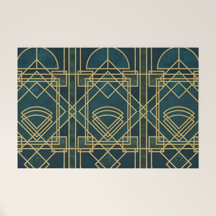 Art Deco Elegant Gatsby Style Welcome Mat Gallery Image 1