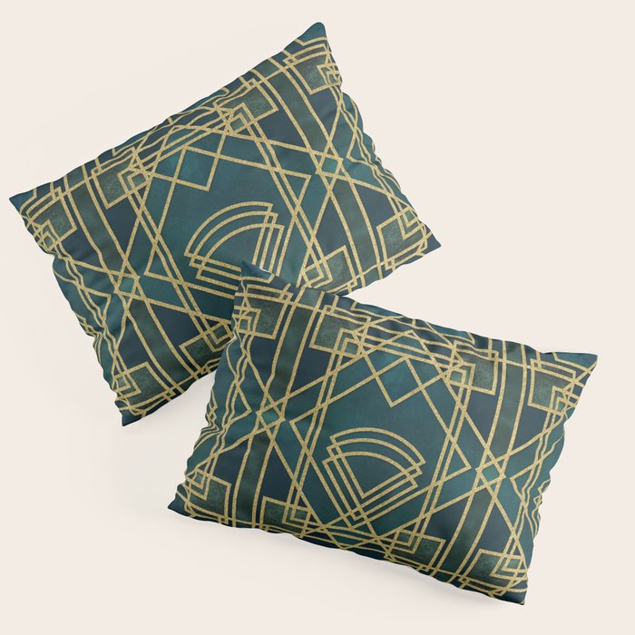 Art Deco Elegant Gatsby Style Pillow Sham Gallery Image 1