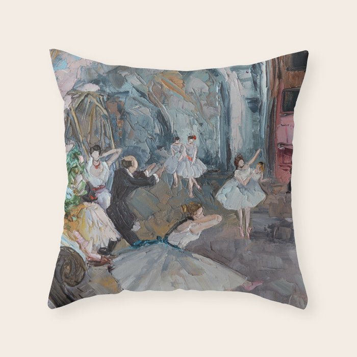 The Rehearsal Onstage Throw Pillow Gallery Image 6