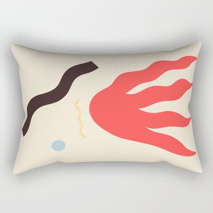 ABSTRACT PORTRAIT OF ANASTASIA Rectangular Pillow Gallery Image 1