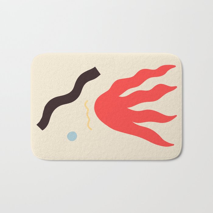ABSTRACT PORTRAIT OF ANASTASIA Bath Mat Gallery Image 1