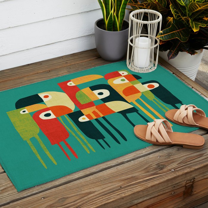 Toucan Outdoor Rug Gallery Image 2