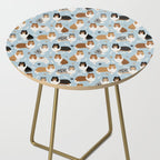 Rough Collie Dog Paws and Bones Pattern Side Table Gallery Image 2