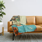LA MESA DE CACTUS Throw Blanket Gallery Image 1