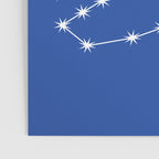 Scorpio Zodiac Star Constellation Line Art Vibrant Blue Poster Gallery Image 3