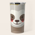 Sloth Animal Portrait Travel Mug Gallery Image 1