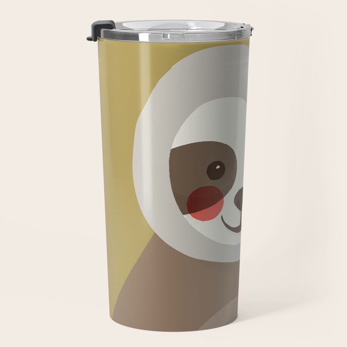 Sloth Animal Portrait Travel Mug Gallery Image 3