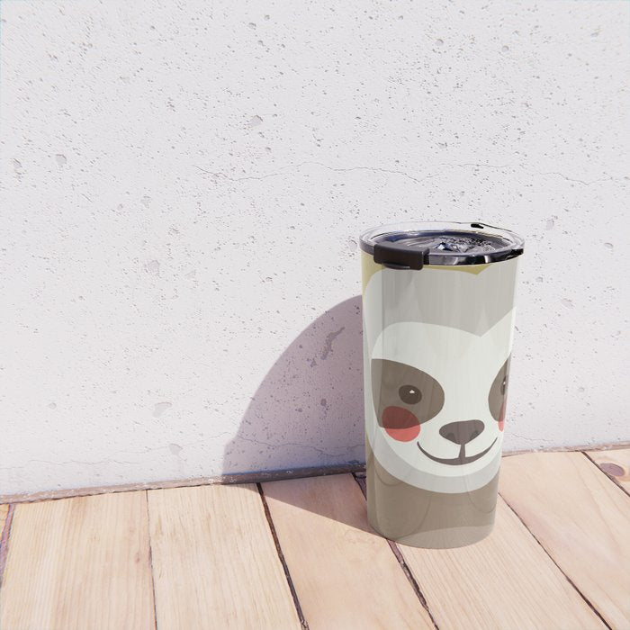Sloth Animal Portrait Travel Mug Gallery Image 4