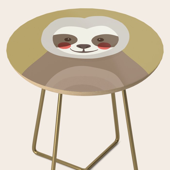 Sloth Animal Portrait Side Table Gallery Image 2