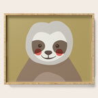 Sloth Animal Portrait Serving Tray Gallery Image 1