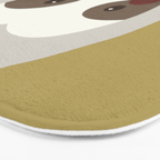Sloth Animal Portrait Bath Mat Gallery Image 3
