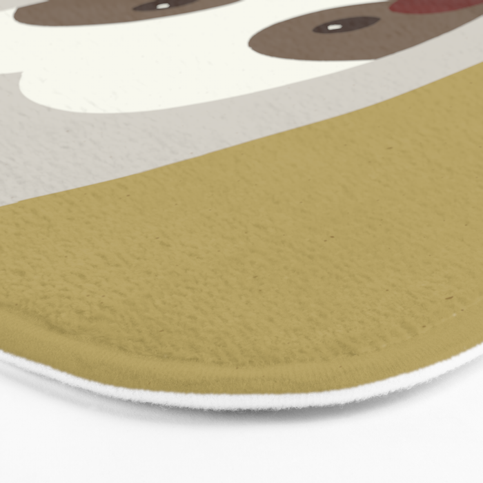 Sloth Animal Portrait Bath Mat Gallery Image 3