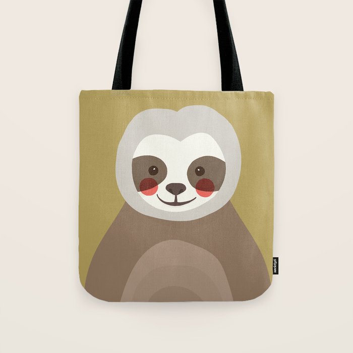 Sloth Animal Portrait Tote Bag Gallery Image 1