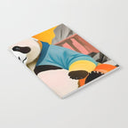 Panda Beer Buzz Series 01, Bar Drinking Weekend Wildlife, Animals Maximalist Quirky Funny Whimsical, Pet Bear Colorful Cute Eclectic Illustration  Notebook Gallery Image 2
