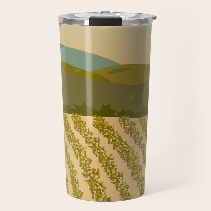 Santa Rosa, California Vineyard Travel Mug Gallery Image 1