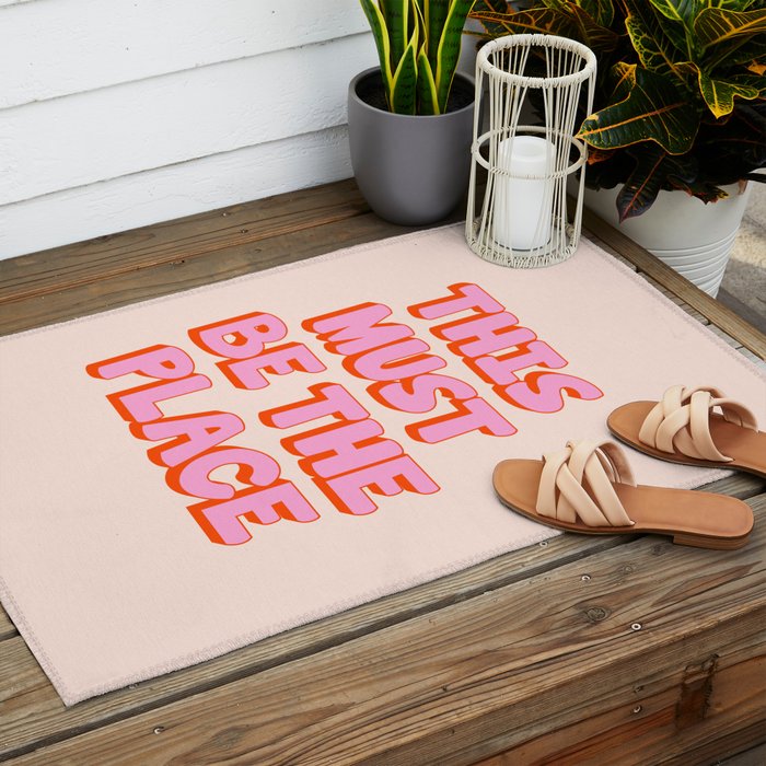 This Must Be The Place: The Peach Edition Outdoor Rug Gallery Image 2