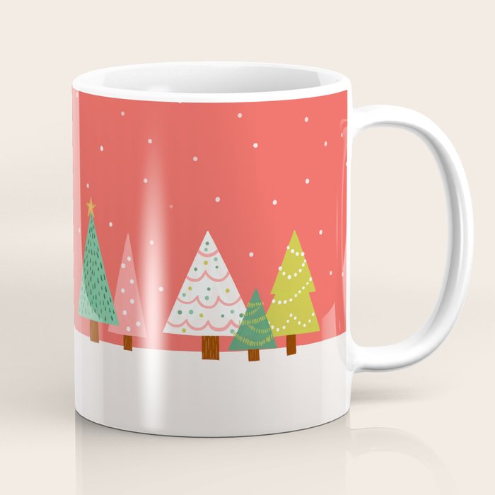 Holly Jolly Trees Coffee Mug Gallery Image 1