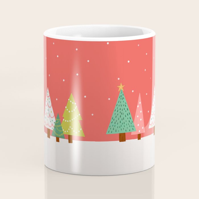 Holly Jolly Trees Coffee Mug Gallery Image 4