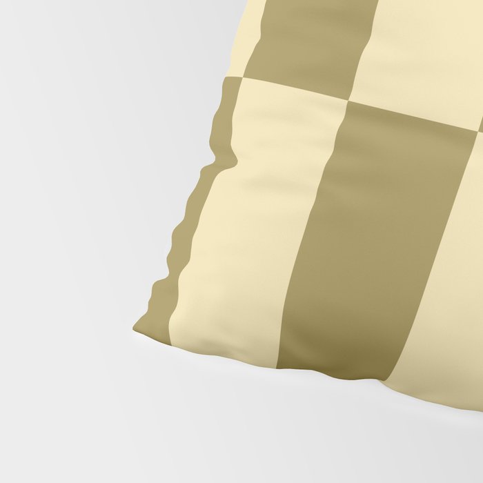 Strippy - Butter and Olive Pillow Sham Gallery Image 4