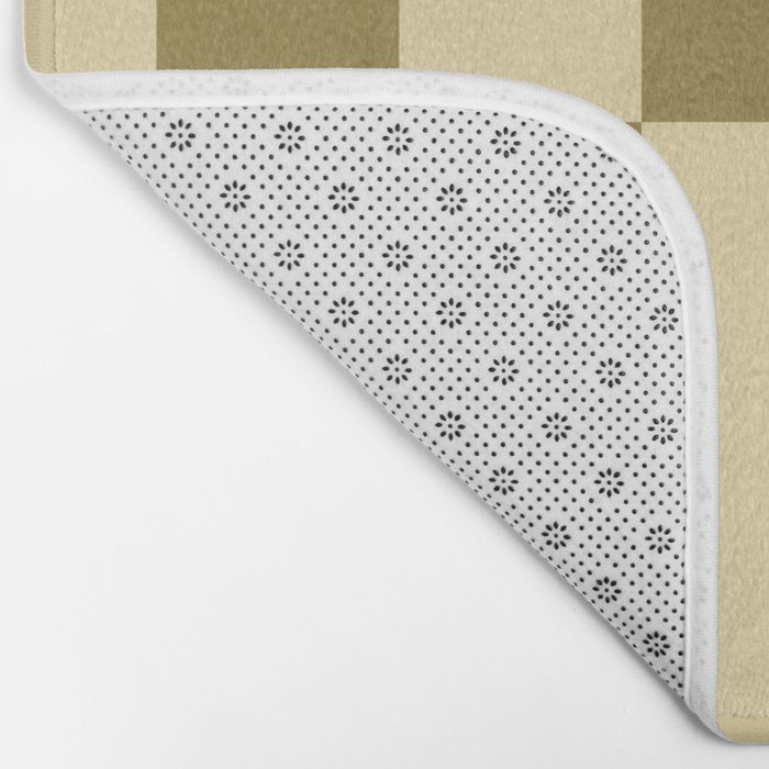 Strippy - Butter and Olive Bath Mat Gallery Image 2