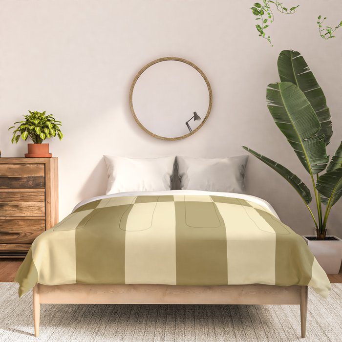 Strippy - Butter and Olive Comforter Gallery Image 3