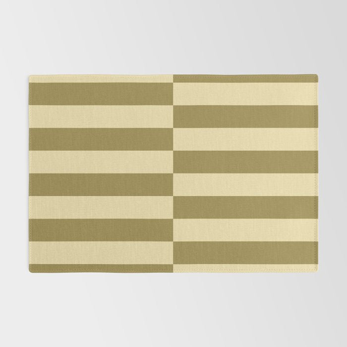 Strippy - Butter and Olive Rug Gallery Image 2