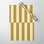 Strippy - Butter and Olive Wrapping Paper Gallery Image 1