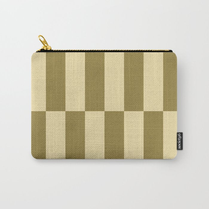 Strippy - Butter and Olive Carry All Pouch Gallery Image 1