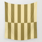 Strippy - Butter and Olive Wall Tapestry Gallery Image 4