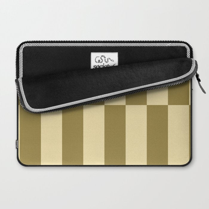 Strippy - Butter and Olive Laptop Sleeve Gallery Image 2