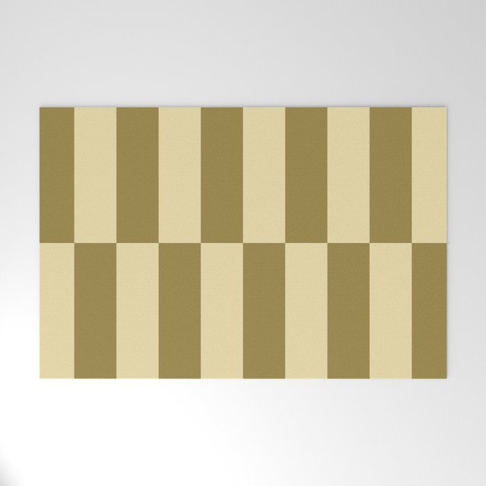 Strippy - Butter and Olive Welcome Mat Gallery Image 1