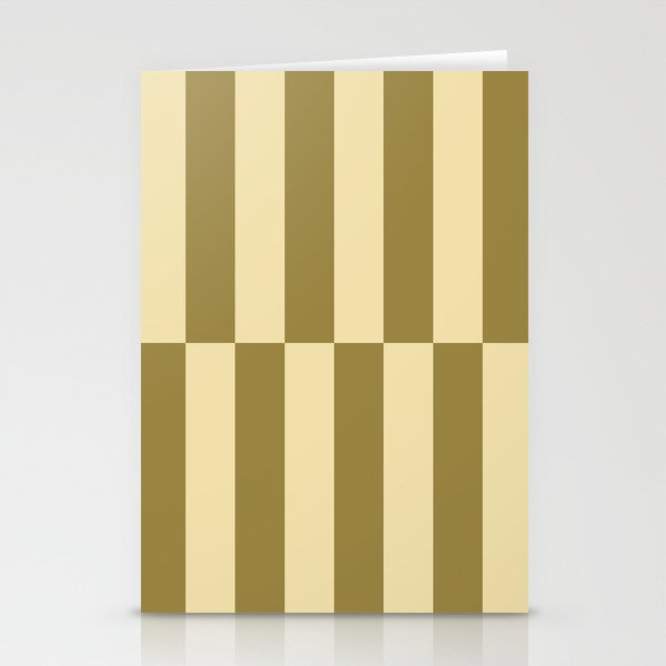 Strippy - Butter and Olive Stationery Card Gallery Image 1