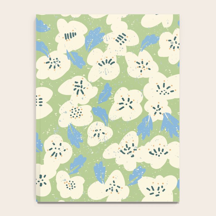 Bold flowers in my garden on chalky green Notebook Gallery Image 4